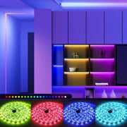 Set di LED RGB a LED a adesivo da 15 metri con cambiamento di colore sincronizzato con la musica