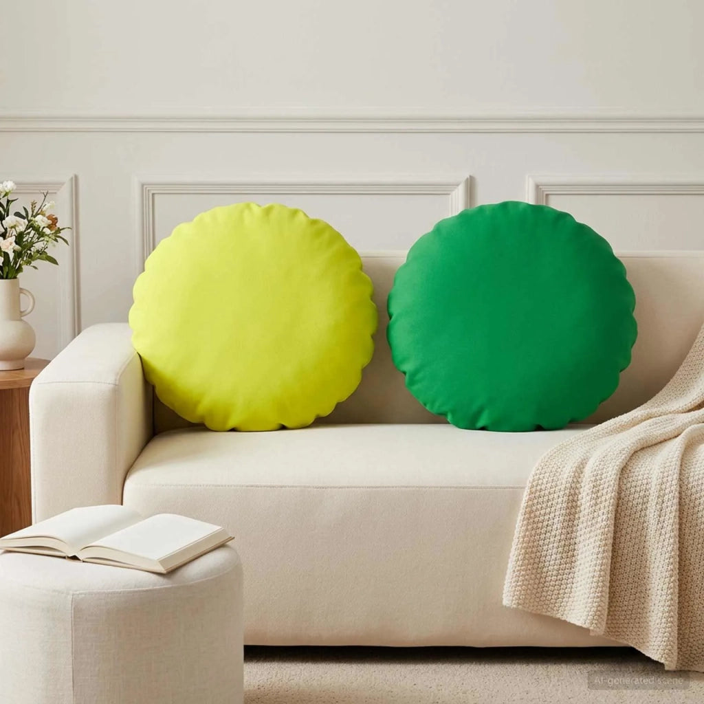 Federa 6 pcs HEERLEN Verde Ø 60 cm Poliestere 923004