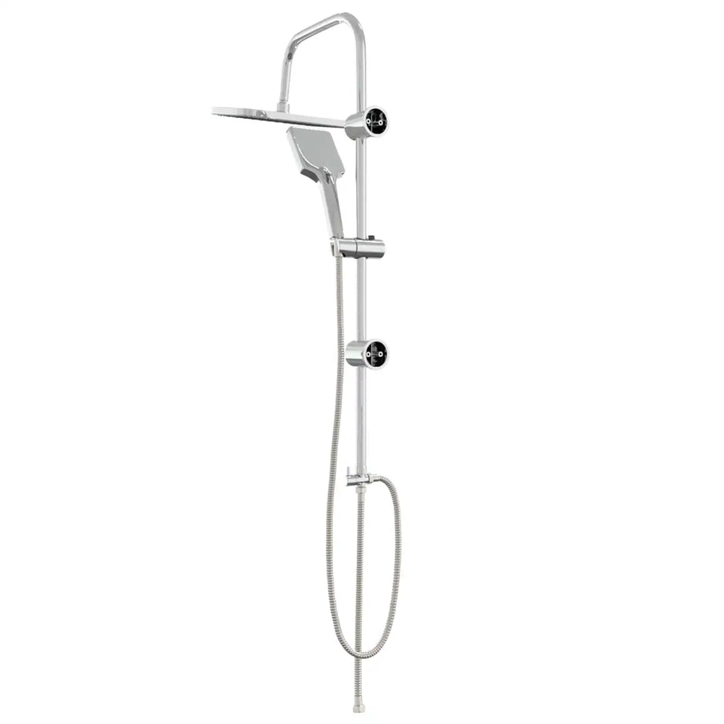 Sistema doccia con soffione Cromato Acciaio Inox 42053770