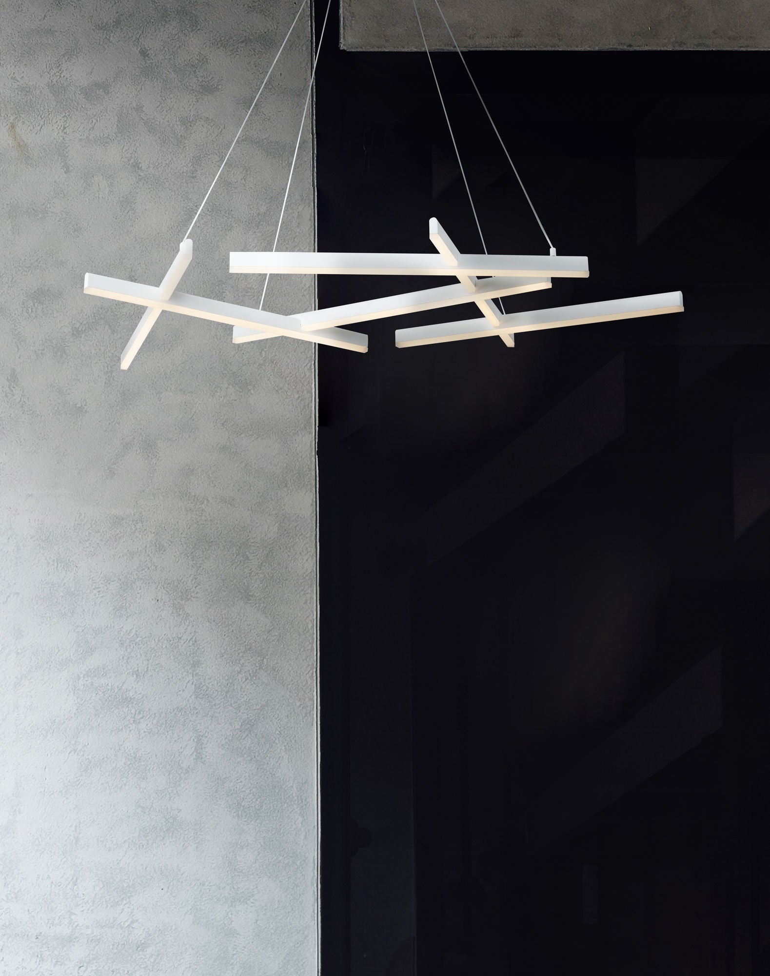 Lampada pendente Modern in Alluminio Line Bianco