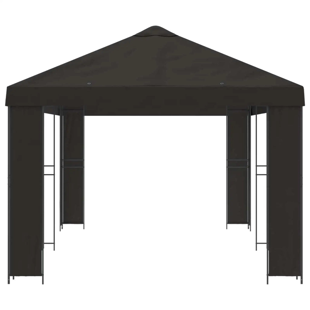 Gazebo da giardino 6 x 3 m Antracite Poliestere e Acciaio 190