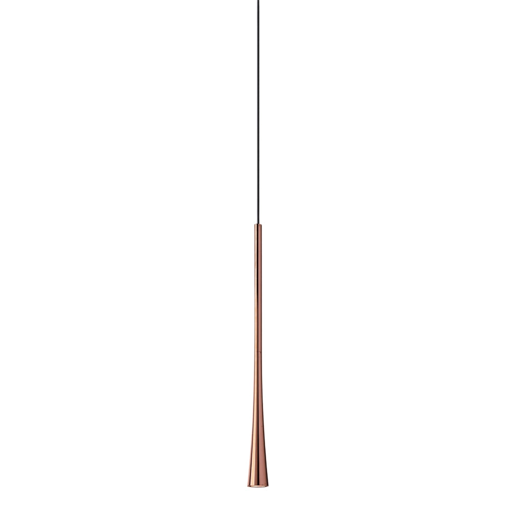 Lampada a Sospensione DAFNE S/P 7W LED 3000K 213lm in Alluminio Rame - Illuminazione Diretta per Ambienti Interni - Gealuce