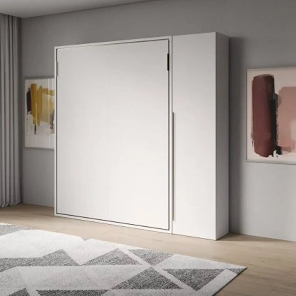 Letto matrimoniale a scomparsa 160 Versia con armadio 1 anta dx bianco