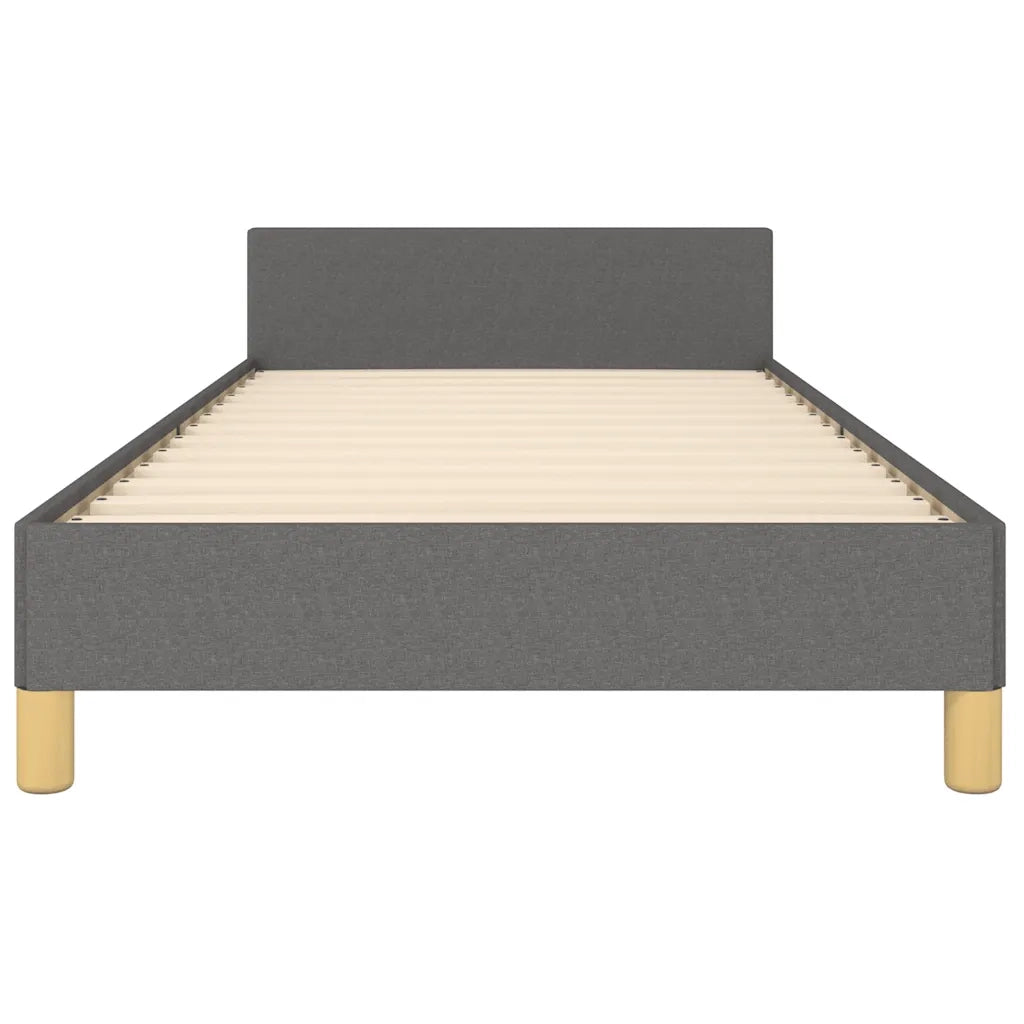 Giroletto senza Materasso Grigio Scuro 80x200 cm Tessuto 347368