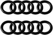 Gomme - Anelli di sigillatura - Nitrile - Anelli O - Imbottiture - Adatti a diverse applicazioni - Nero - 50 pezzi.