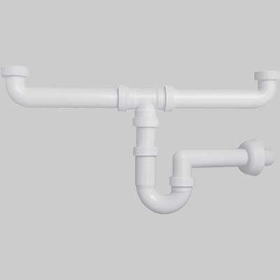 SIFONE AD U DUE VIE 11/2 x 40 - 1 pezzi - Idroweb