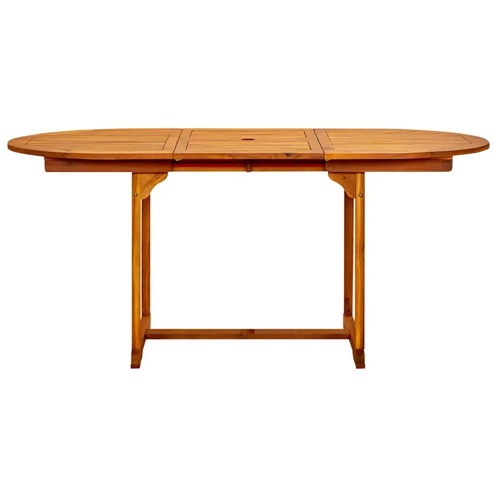 Tavolino da Giardino | Tavolo da Pranzo per Esterni (120-170)x80x75 cm in Legno Acacia