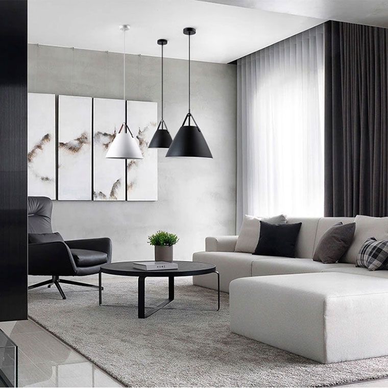 Lampada Da Soffitto Buffo Nera