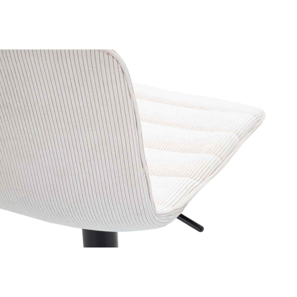 Set di 2 Sgabelli Alti VKH444, Bianco, Metallo, 43x49,5x85,5 cm