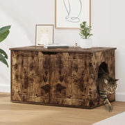 Casa per Gatti Rovere fumé 85 x 55 x 50,5 cm Legno multistrato 8000721