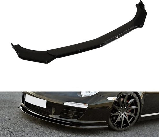 Kit di protezione del corpo anti-collisione per spoiler - 5 pezzi installazione universale semplice - Nero lucido