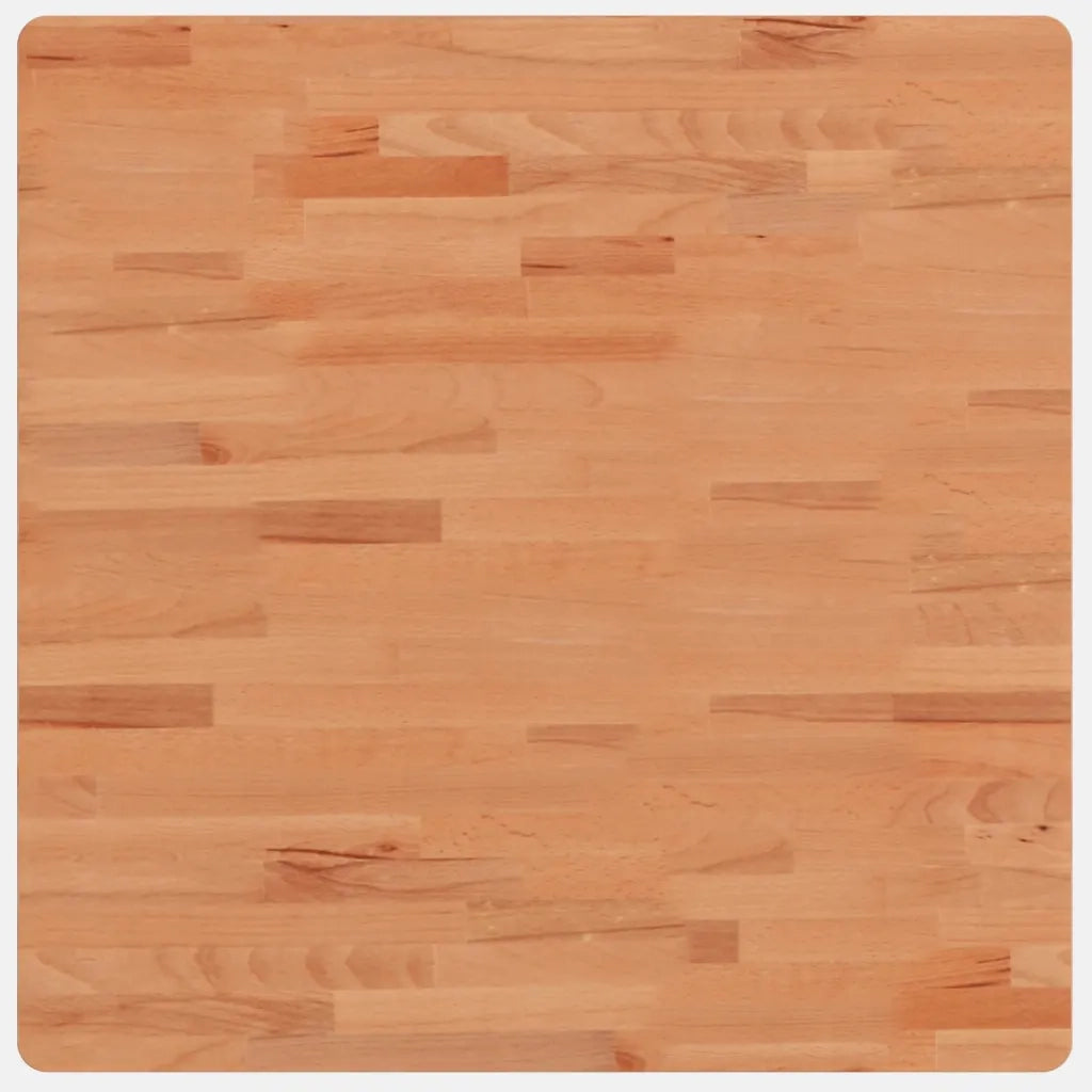 Piano per Tavolo 70x70x1,5 cm Quadrato Legno Massello di Faggio 355969