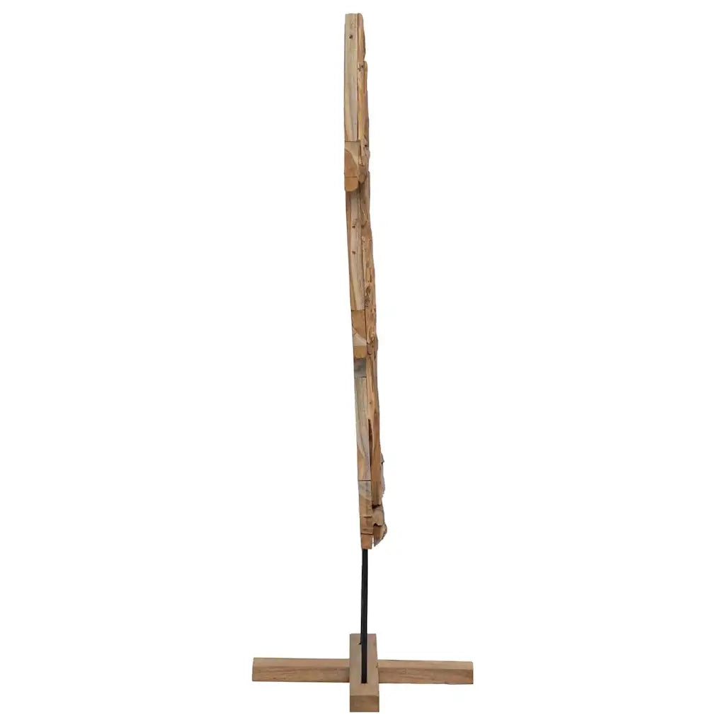 Albero di Natale | Decorazioni natalizie Marrone 90 cm Legno massello di teak