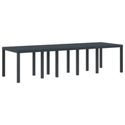Tavolo da Giardino Antracite 300 x 100 x 73 cm polyrattan