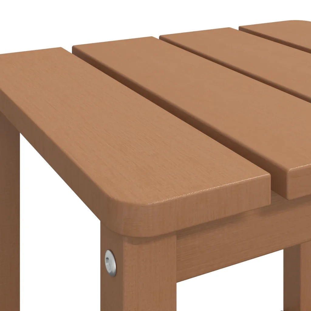 Tavolo da Giardino | Tavolino da esterno Adirondack Marrone 38x38x46 cm HDPE