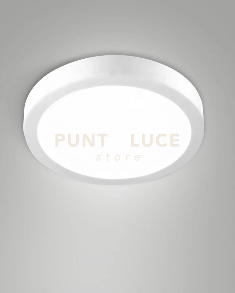 NICOLE PLAFONIERA ESTERNO BIANCO CCT 18W 2700K/3000K/4000K 2295LM D.24,5CM IP54