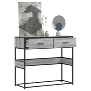 Tavolo Consolle Rovere Sonoma 90x35x80 cm in Legno Multistrato 849177