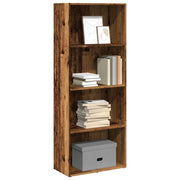 Libreria-Scaffale per Libri-Mobile di Stoccaggio Legno Antico 60x30x152 cm in Legno Multistrato