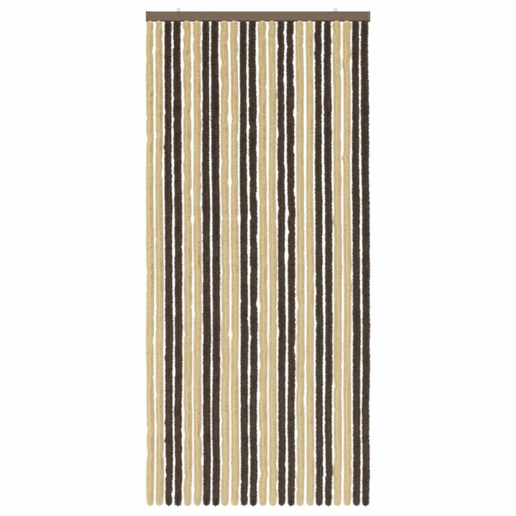 Tenda per insetti in chenille Marrone scuro e beige 42034434