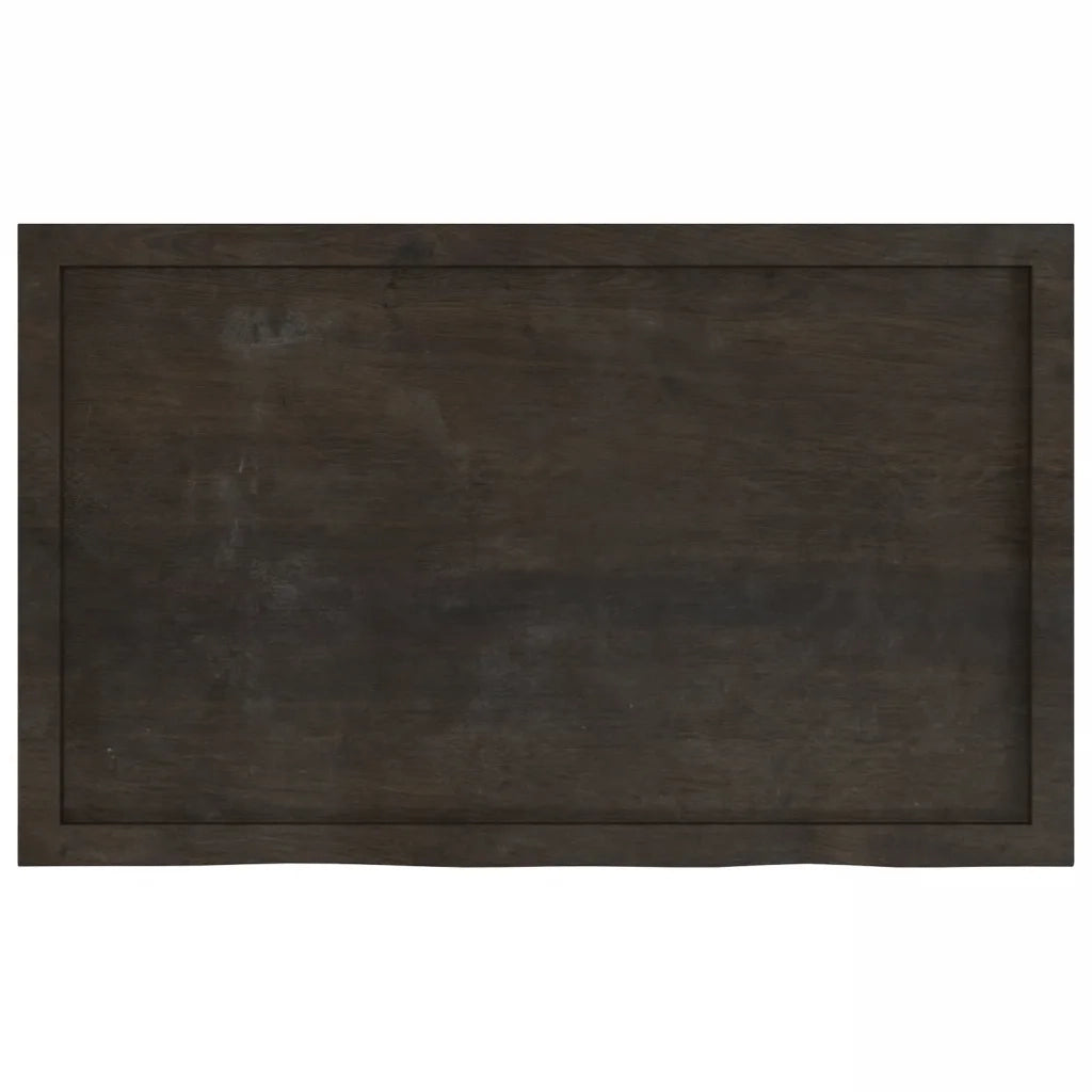 Mensola | Ripiano | Scaffale Marrone Scuro 100x60x(2-6) cm Massello Rovere Trattato