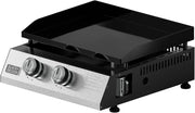 Black + decker bxop4900e plancha piastra a gas 2 bruciatori, piastra in acciaio smaltato, piedini regolabili