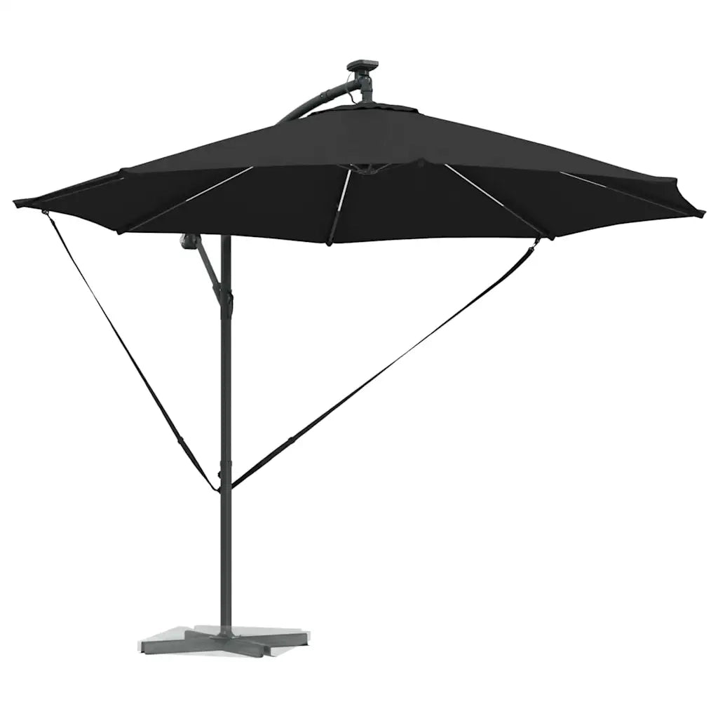 Ombrellone 294 x 294 x 248 cm Poliestere e Alluminio Nero 42003387