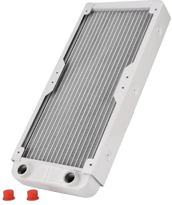 Raffreddatore di Liquido in Alluminio 240/360 MM - Cambio Calore - Raffreddamento Acqua - Raffreddatore Liquido - G1/4 Fusto - 18 Tubi - 32 mm Altezza - Raffreddatore Acqua