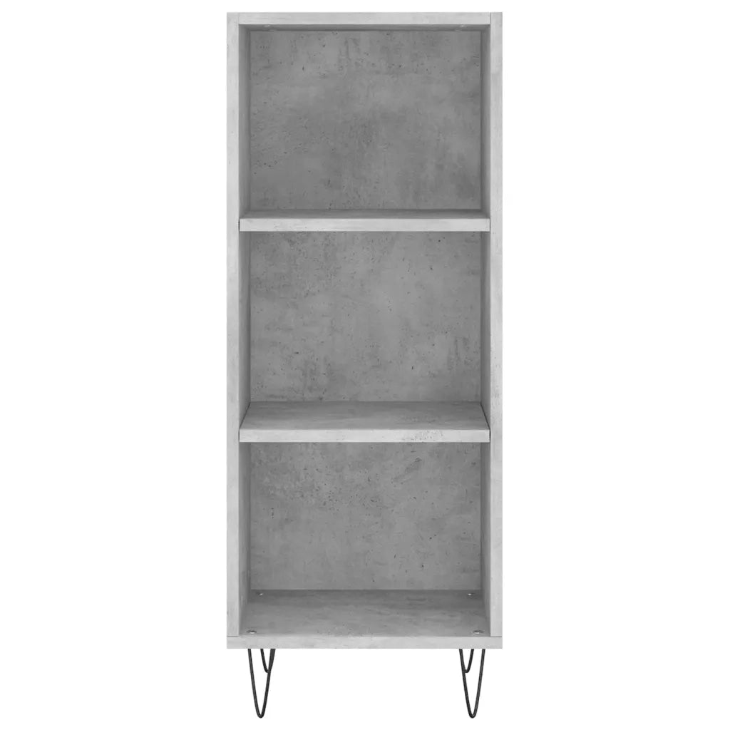 Credenza | Madia | Buffet da pranzo | Armadio da pranzo Grigio Cemento 34,5x34x180 cm in Legno Multistrato