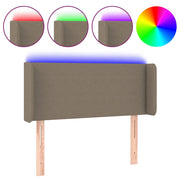 Testiera | Testata a LED Tortora 103x16x78/88 cm in Tessuto