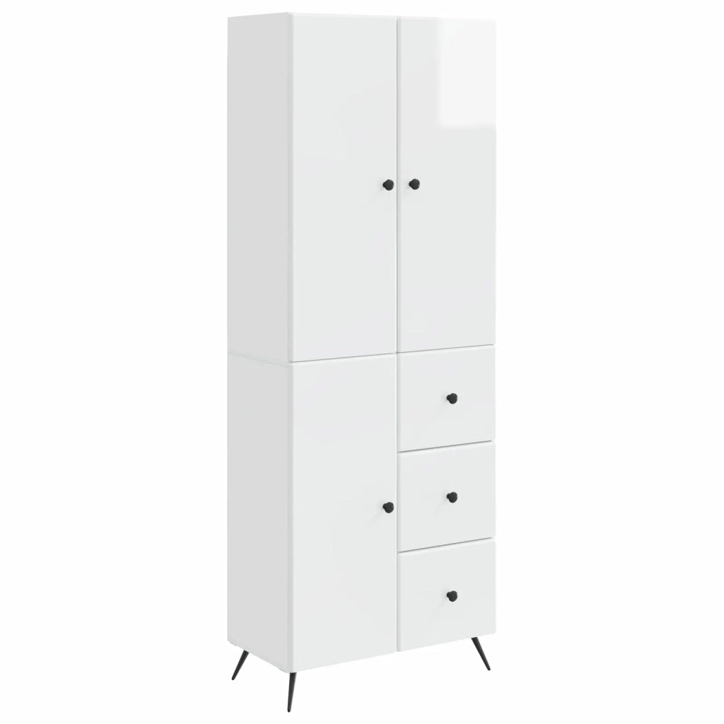 Set di armadi 2 pcs Bianco Lucido Legno ingegnerizzato 3416902