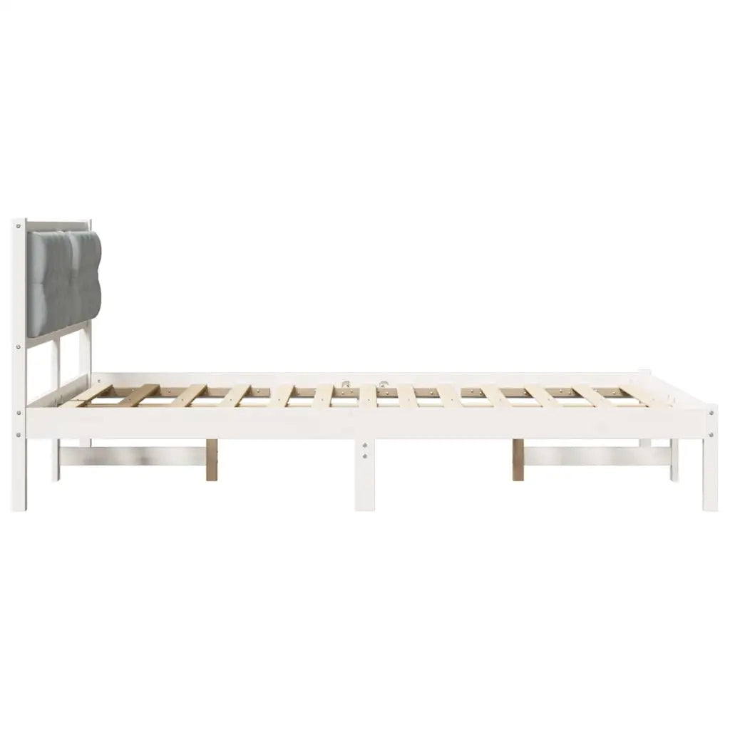 Struttura del letto Grigio chiaro 140 x 200 cm Pino massello 878188