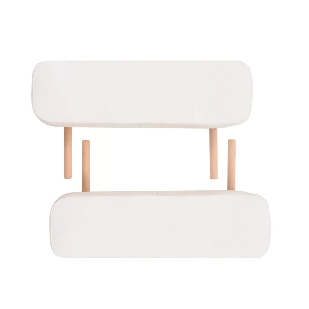 Lettino da massaggio pieghevole a 3 sezioni spessore 10 cm bianco 02_0001868