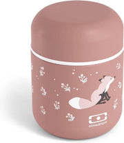 Lunchbox Isolata Portatile con Cappuccio Capsule Lekvrij, Mantieni Caldo o Freddo per 5 Ore, Modello con Disegno di Vipera, Colorazione Rosso-Cannella
