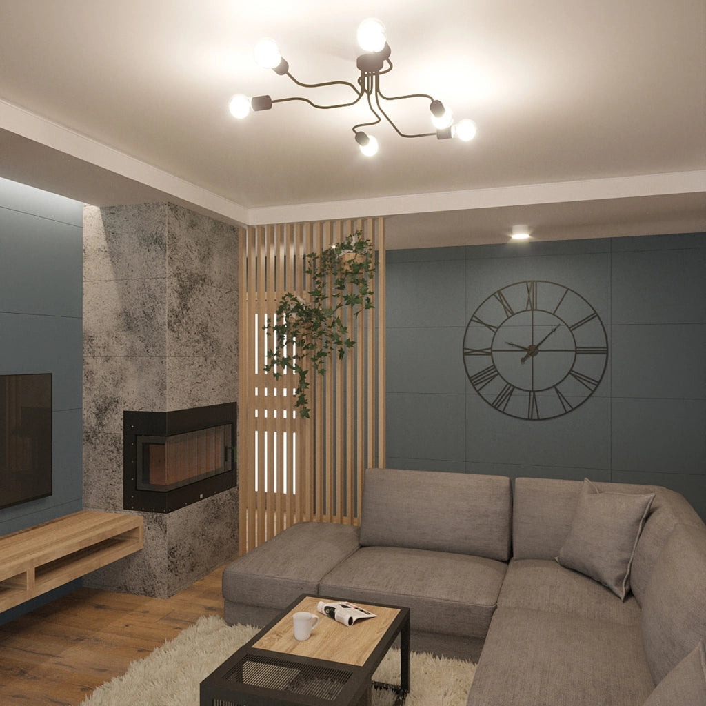 Plafoniera da soffitto PLANUM Pure Lume bianca 6 luci E27