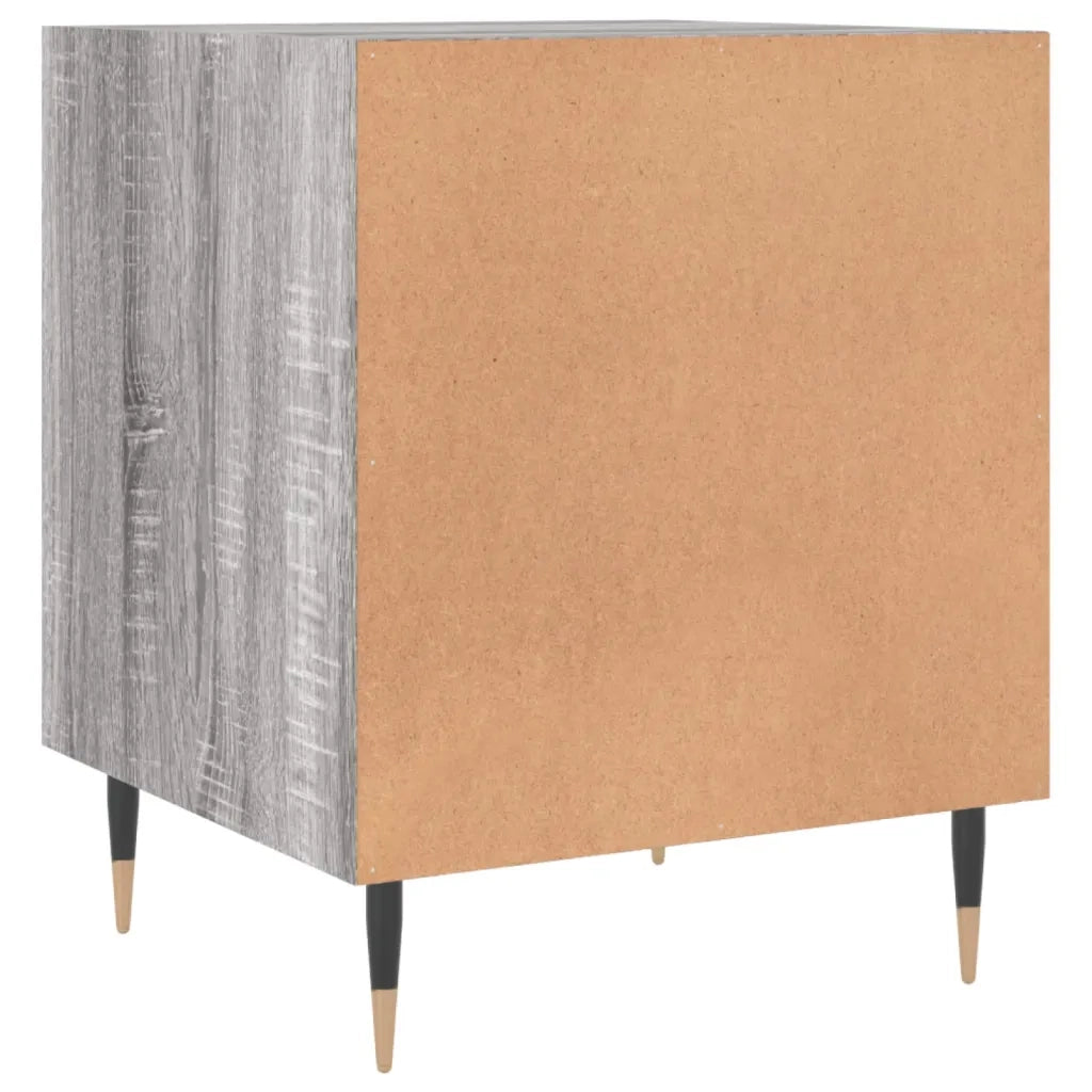 Comodino-Tavolino da notte Grigio Sonoma 40x40x50 cm in Legno Multistrato 739596
