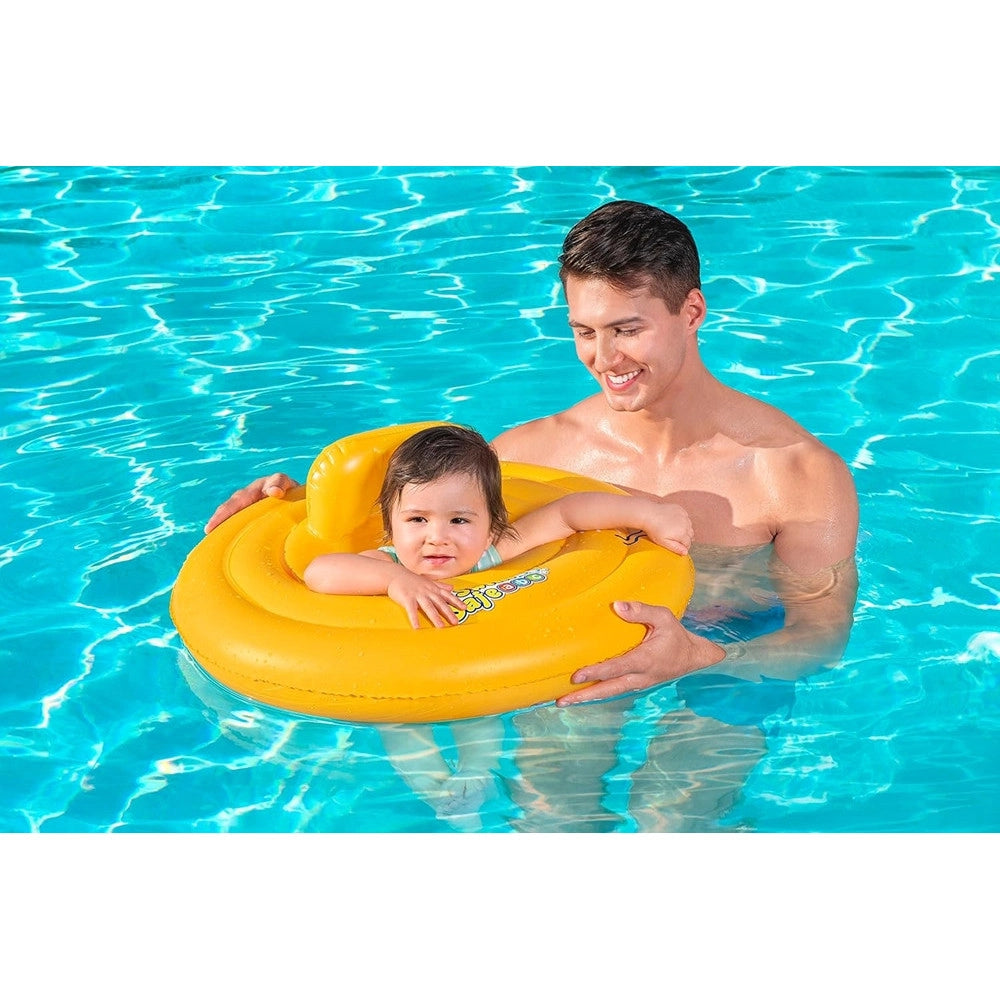 Trade Shop - Salvagente Gonfiabile Galleggiante A Mutantina Per Bambini Rotondo 69cm Swim Safe 32096 -