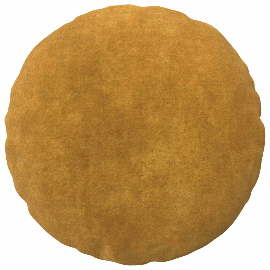 Federa 2 pcs HEERLEN Giallo Ø 50 cm Fleece in microfibra 922653