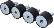 Set di assorbitori di vibrazioni in gomma per riduzione del rumore e anti-vibrazioni - Set di 4 - M8 M6 - Assorbe vibrazioni - Supporti (VD30*20 M8*23)