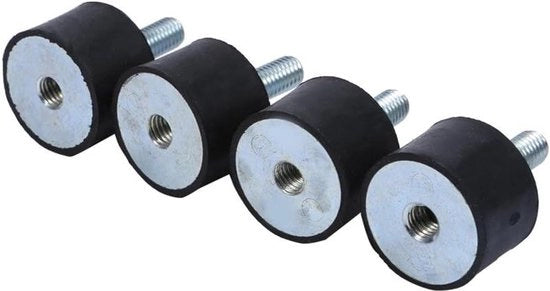 Set di assorbitori di vibrazioni in gomma per riduzione del rumore e anti-vibrazioni - Set di 4 - M8 M6 - Assorbe vibrazioni - Supporti (VD30*20 M8*23)