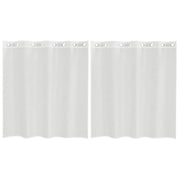 Tende in Voile con Occhielli 2 pz Bianco