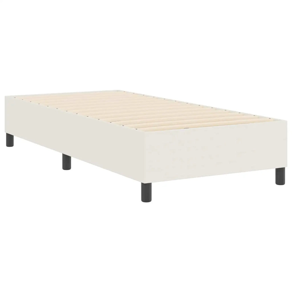 Struttura letto piattaforma Crema 90 x 200 cm Tessuto in Cords 3337389