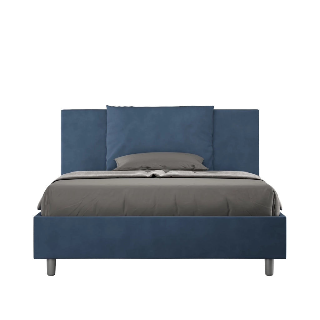 Letto Matrimoniale 160x190 cm Senza Rete Antea Blu
