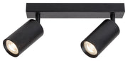 Faretto parete/soffitto nero GU10 2x25W Solo Rabalux