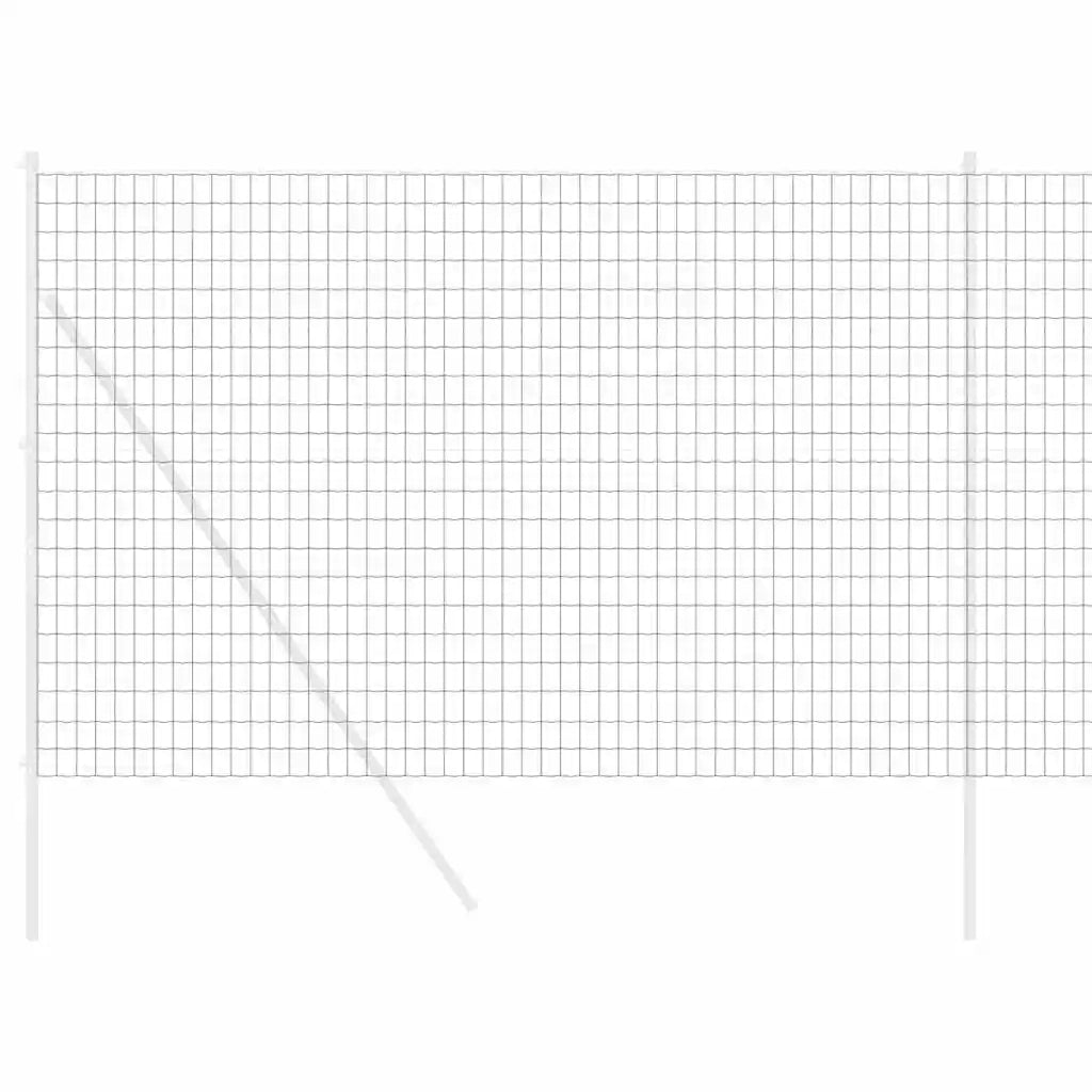 Recinzione Euro Grigio 1,6 x 10 m Ferro rivestito in PVC 42004489