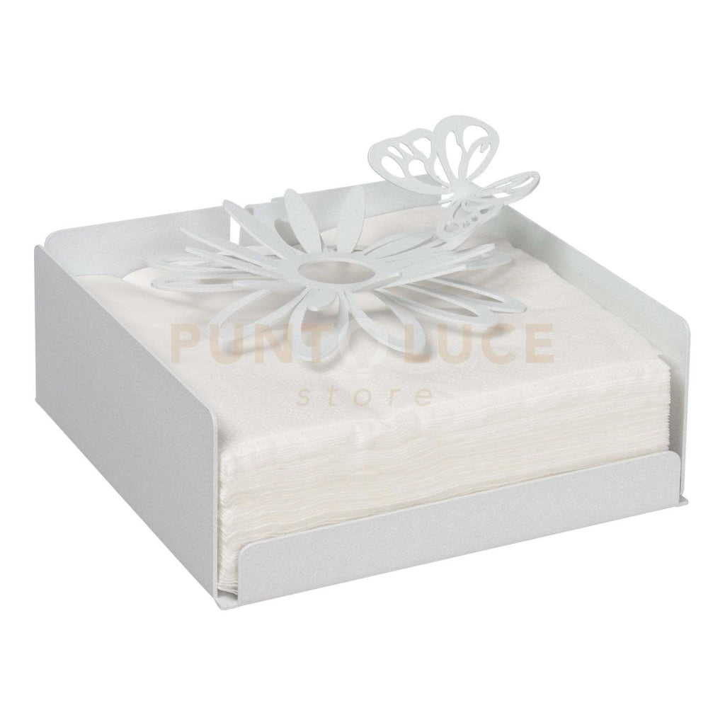 Portatovaglioli Margherite Bianco marmo