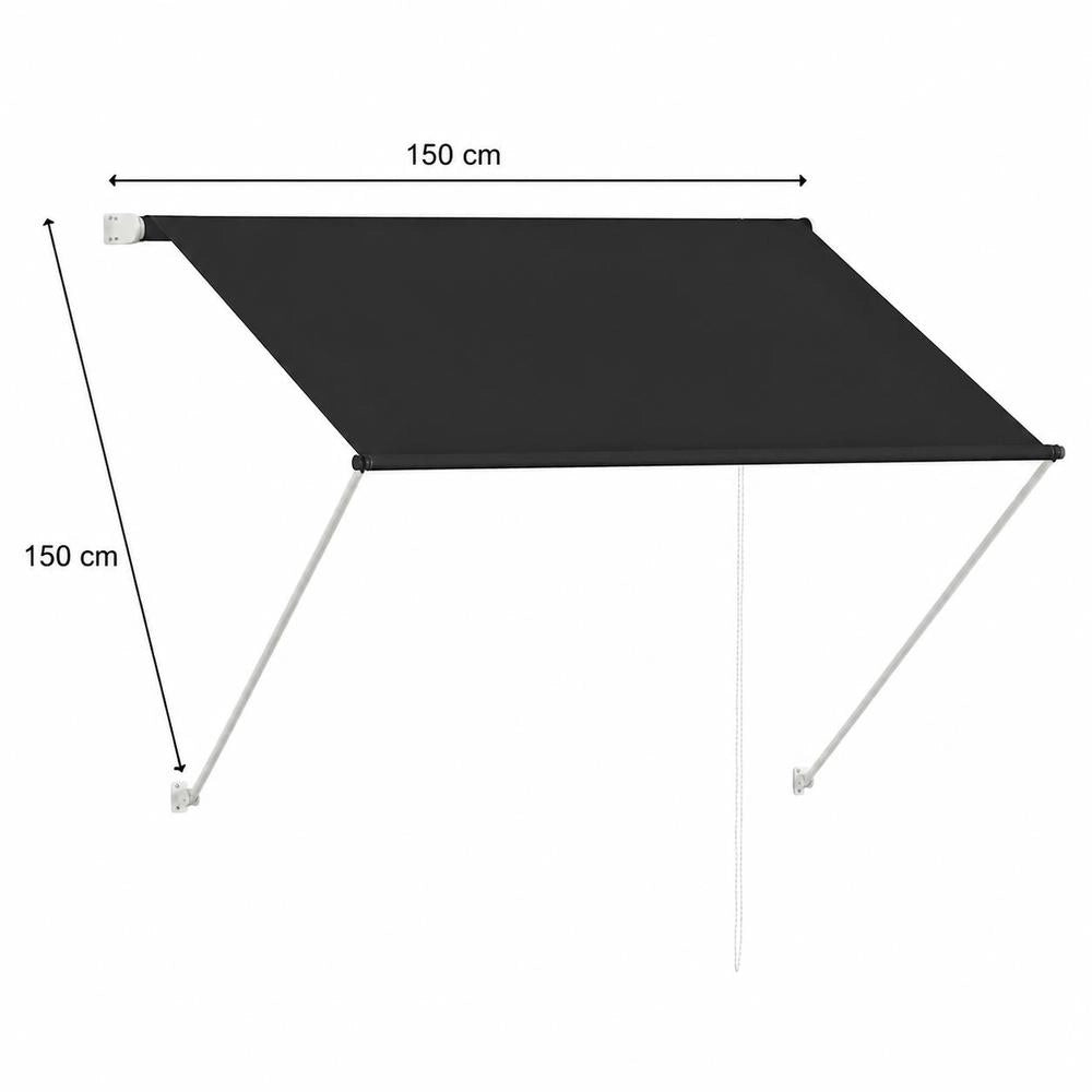 Retractable Awning 150x150 Cm Anthracite