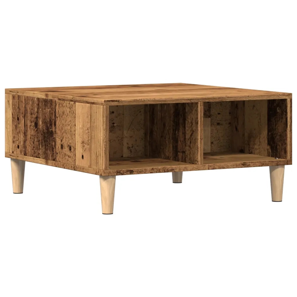 Tavolino da salotto | Tavolino da caff¨¨ | Tavolino da Soggiorno Legno Antico 60x60x30 cm Legno Multistrato
