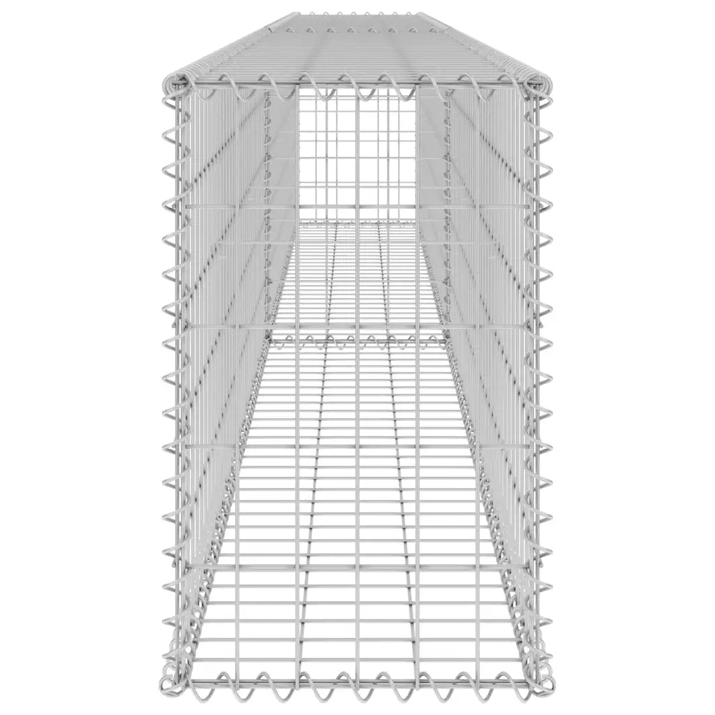 Gabbione con Copertura in Acciaio Zincato 300x30x50 cm