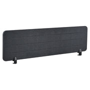 Pannello divisorio Grigio Scuro Copertura in tessuto 160 x 40 cm Schermo acustico Morsetti di montaggio modulari Casa Ufficio