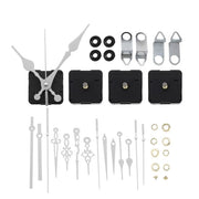 Set di meccanismi orari da 4 pezzi - Silenziosi meccanismi orari a quarzo - Indicatore orario - Kit di sostituzione - Materiale robusto - Adatto per orologi da parete